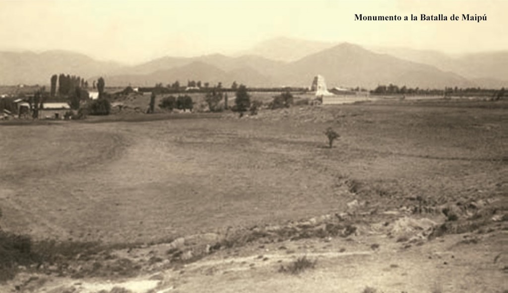 monumento a la batalla de maipu dos en miguel plaza