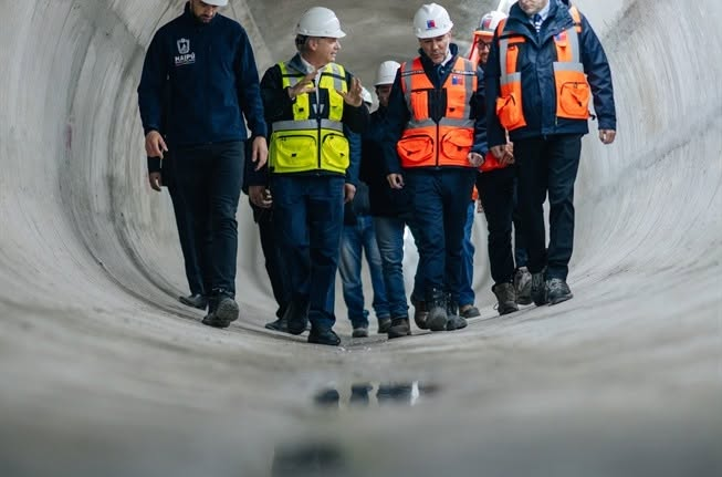S.E. Presidente de Chile José Antonio Kast Rist en visita inspectiva obras públicas en Maipú hoy miércoles 15 de julio